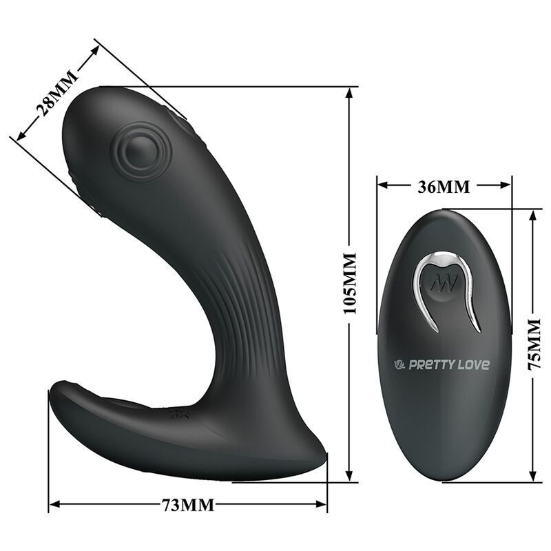PRETTY LOVE - MIRABELLE VIBRADOR PROSTÁTICO CON CONTROL REMOTO - Imagen 7