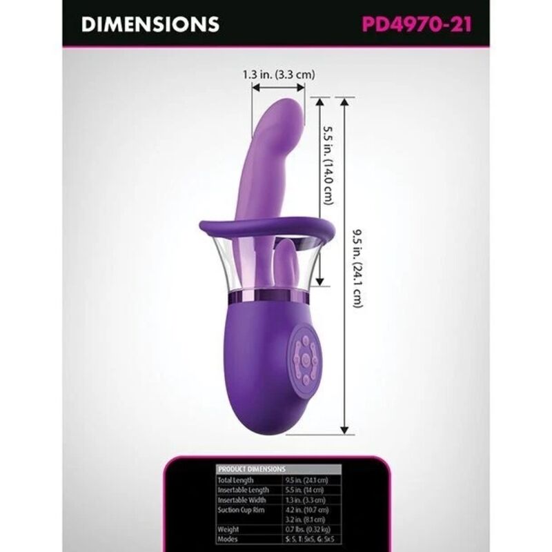FANTASY FOR HER - VIBRADOR RABBIT ULTIMATE PLEASURE PRO PLUS MORADO - Imagen 2