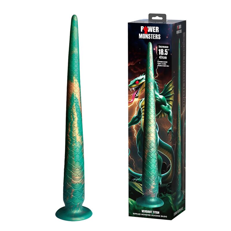POWER MONSTERS - WILDWYRM TAIL DILDO BICOLOR 47 CM Ø 4 CM - Imagen 2