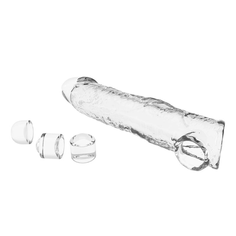 PRETTY LOVE - FUNDA EXTENSORA PARA PENE AJUSTABLE 26 CM Ø 4 CM COLOR TRANSPARENTE - Imagen 9