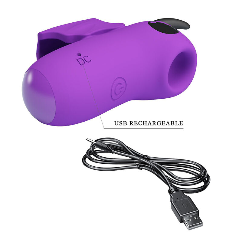 PRETTY LOVE - MAGIC DEVIL ESTIMULADOR DE DEDO RECARGABLE MORADO - Imagen 2