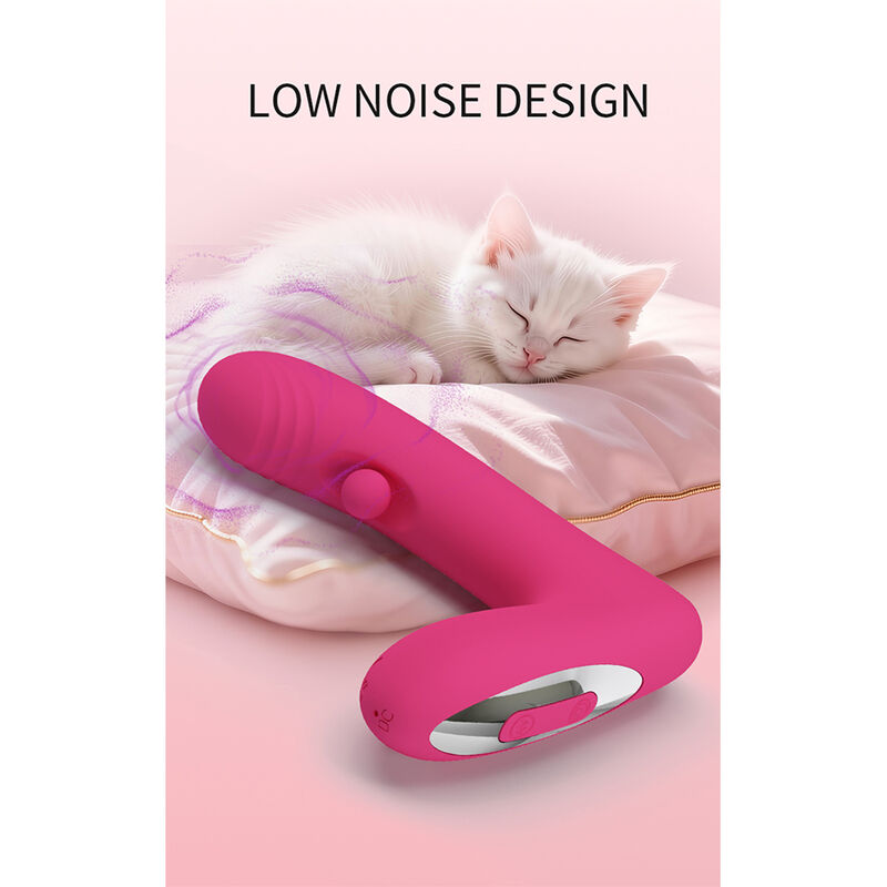 PRETTY LOVE - DUDEN VIBRADOR DE SILICONA RECARGABLE 12 MODOS DE VIBRACIÓN Y 3 MODOS DE BALANCEO ROSA - Imagen 17