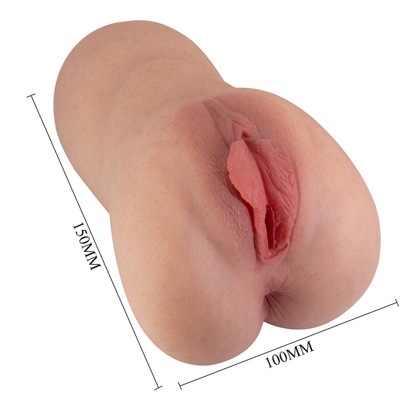 PRETTY LOVE - JESSAMINE MASTURBADOR VAGINA REALISTA DE SILICONA COMPACTO NATURAL - Imagen 14